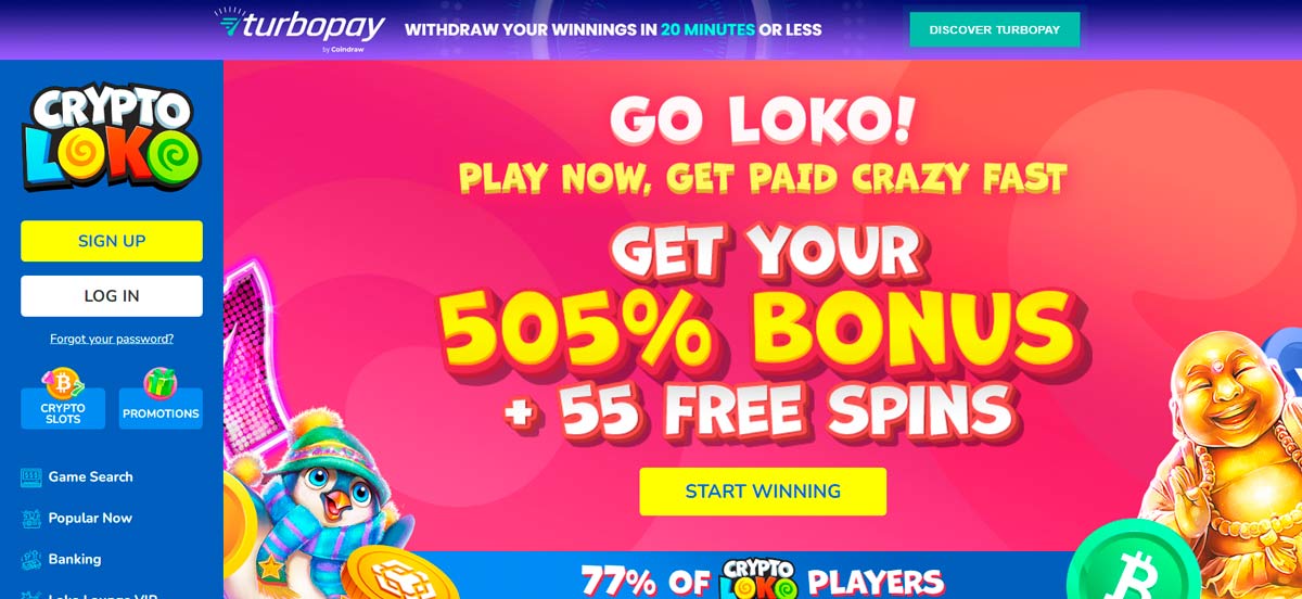 Crypto Loko Casino - crypto gaming and bonuses